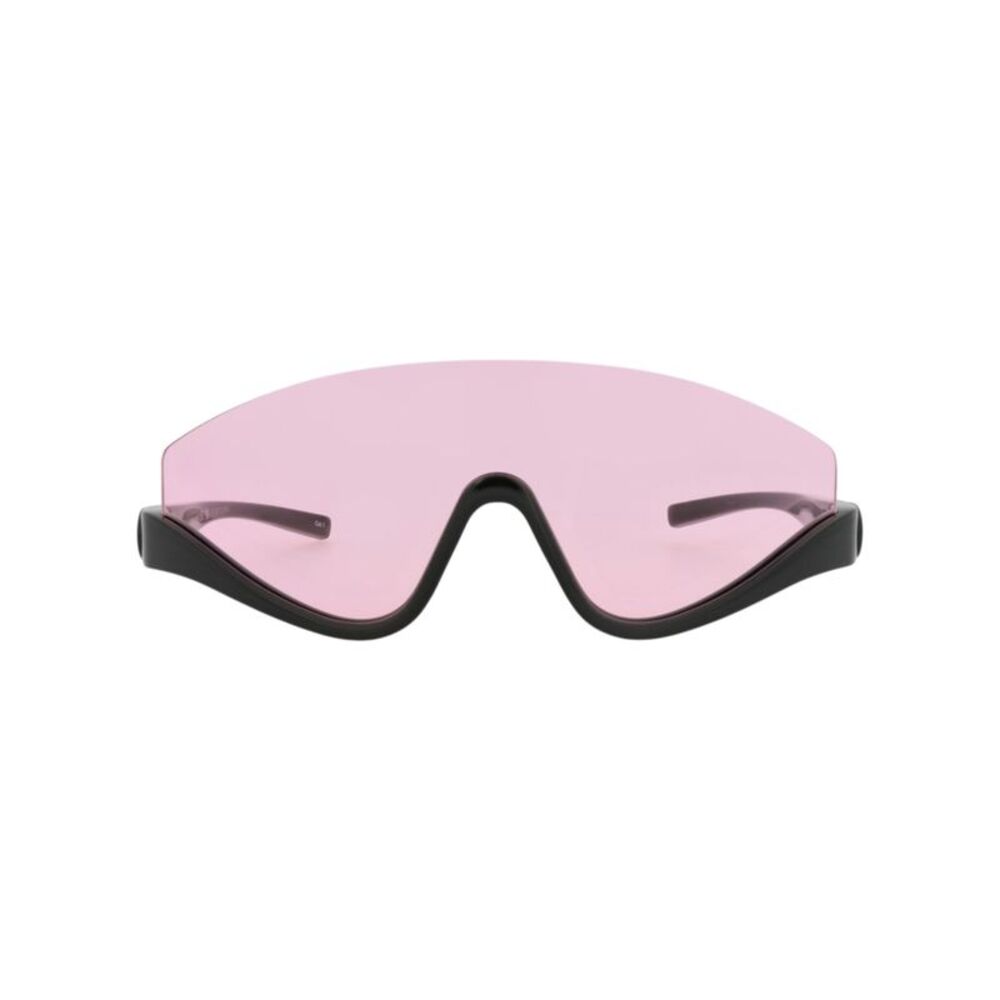 Gucci Shield-Frame Injection Sunglasses Black Womens